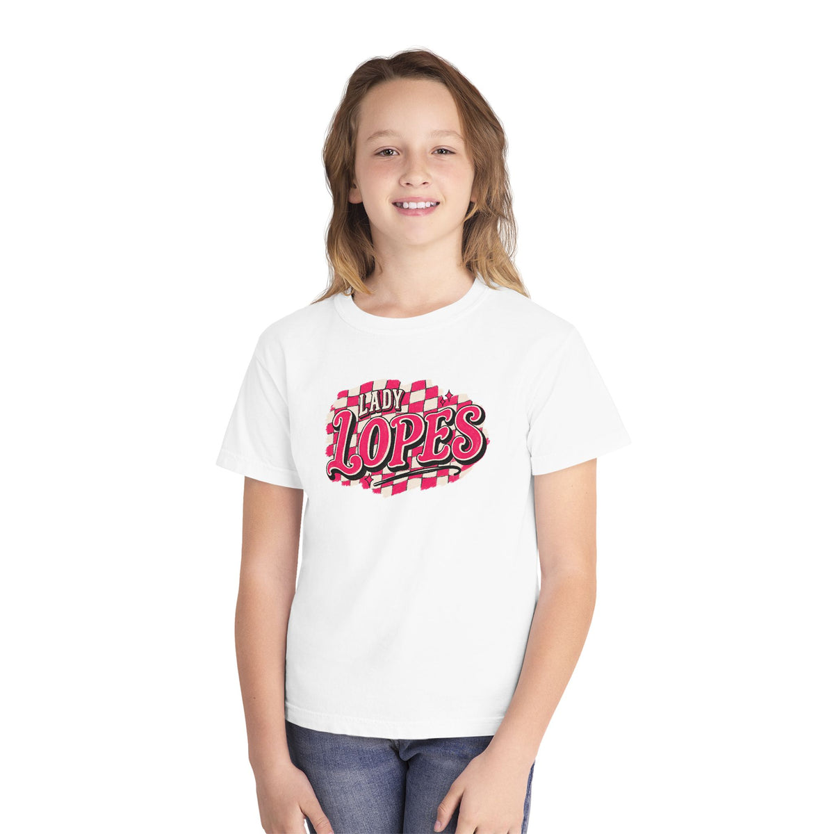 Youth "Lady Lopes" Checker Graphic Tee