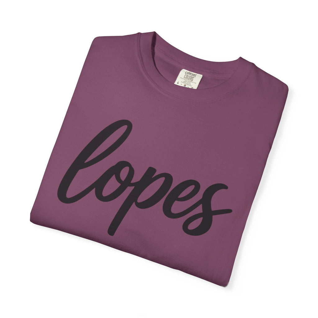 Lopes Script Tee — Personalized Name Graphic T-Shirt