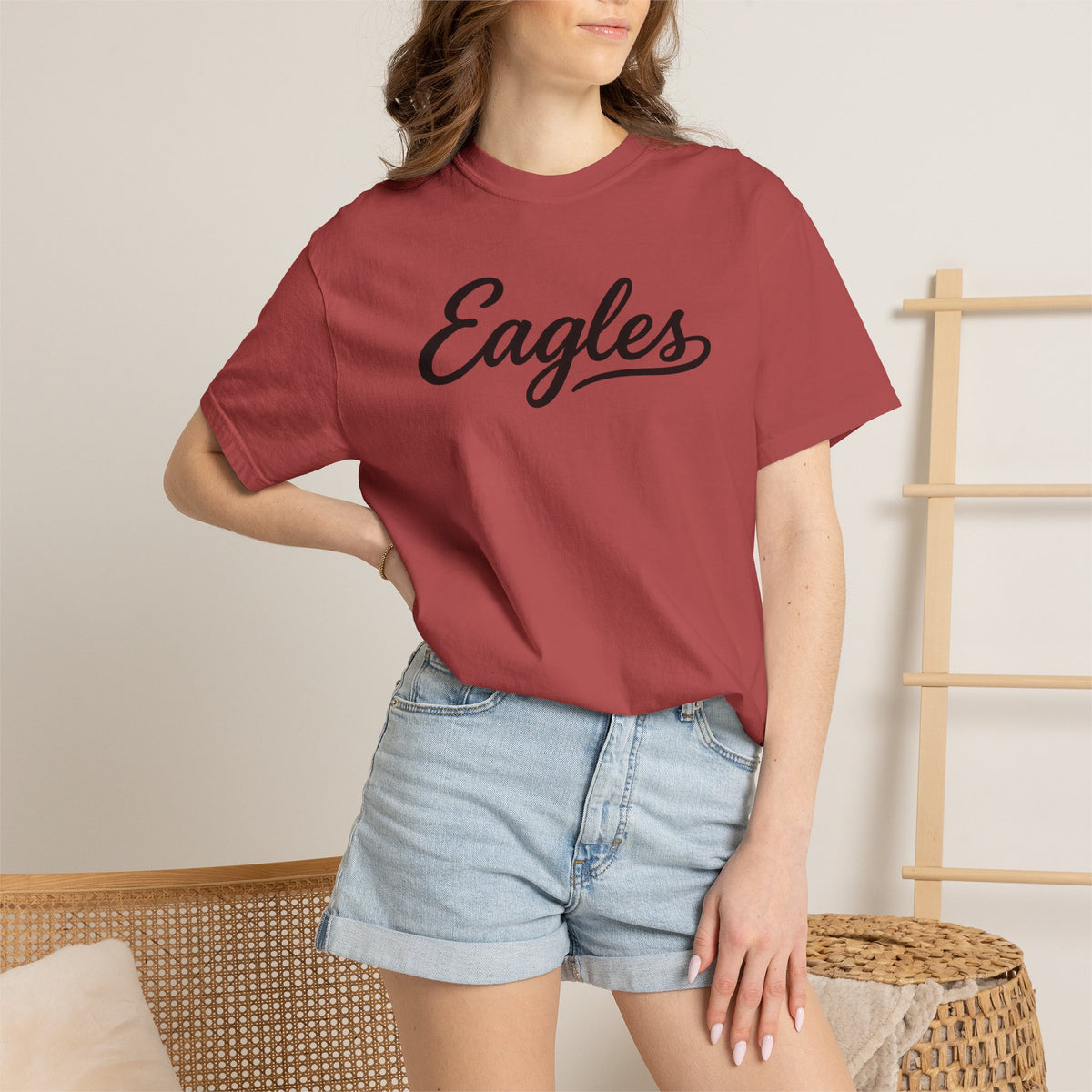 Eagles Script Tee — Vintage Athletic Logo T-Shirt