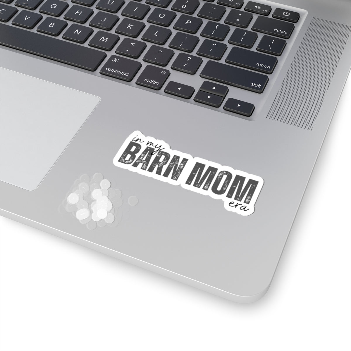 Barn Mom Sticker — "In My Barn Mom Era" Kiss-Cut Vinyl Decal, Rustic Farm Mom Laptop & Water Bottle Sticker