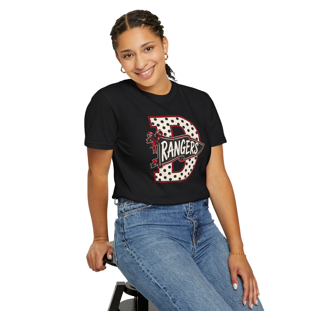 Rangers Vintage Letter 'D' Graphic T-Shirt