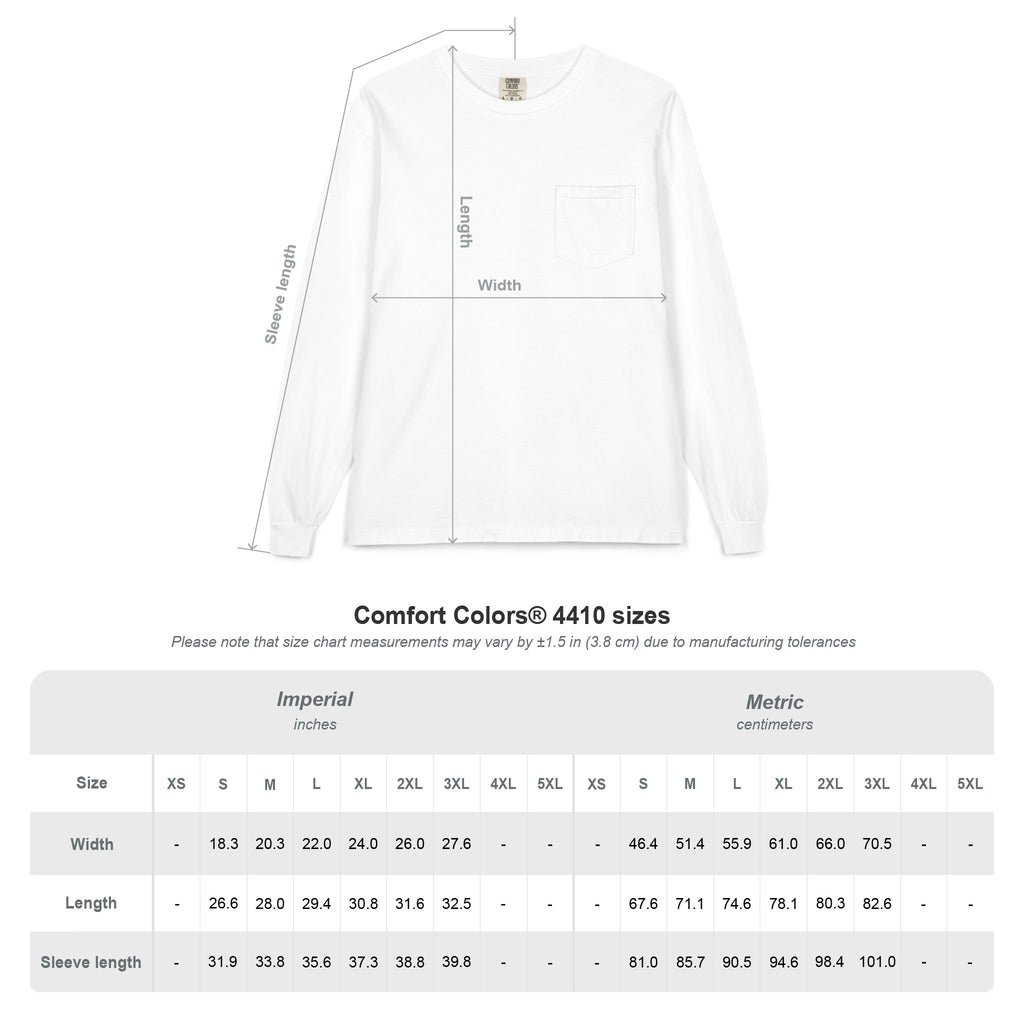 Bold Gold Antelopes Long Sleeve Pocket Tee