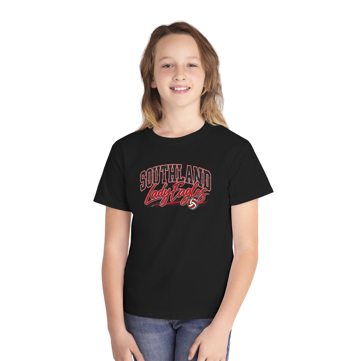 Youth Tee — "Southland Lady Eagles" Volleyball Team Shirt