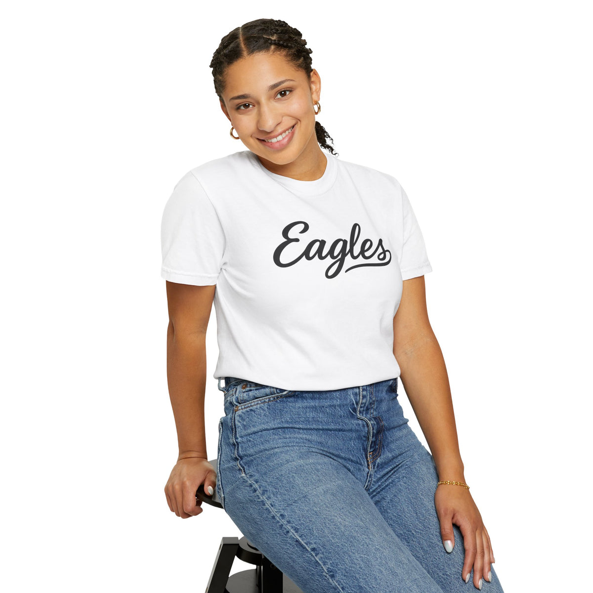 Eagles Script Tee — Vintage Athletic Logo T-Shirt