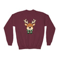Youth Reindeer Christmas Crewneck Sweatshirt