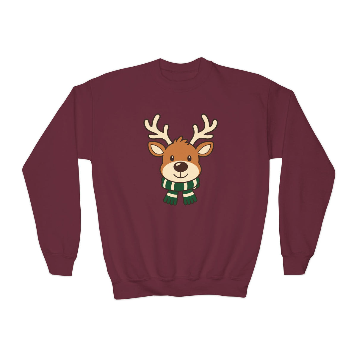 Youth Reindeer Christmas Crewneck Sweatshirt