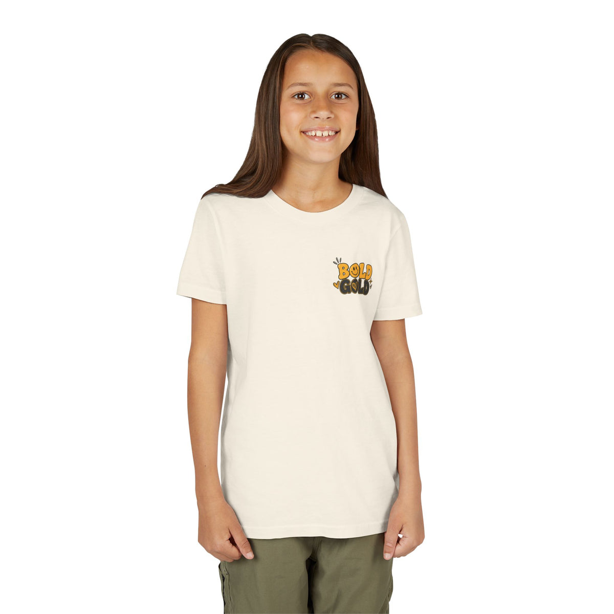 Youth Tee — Bold Gold Antelopes Cheer Shirt