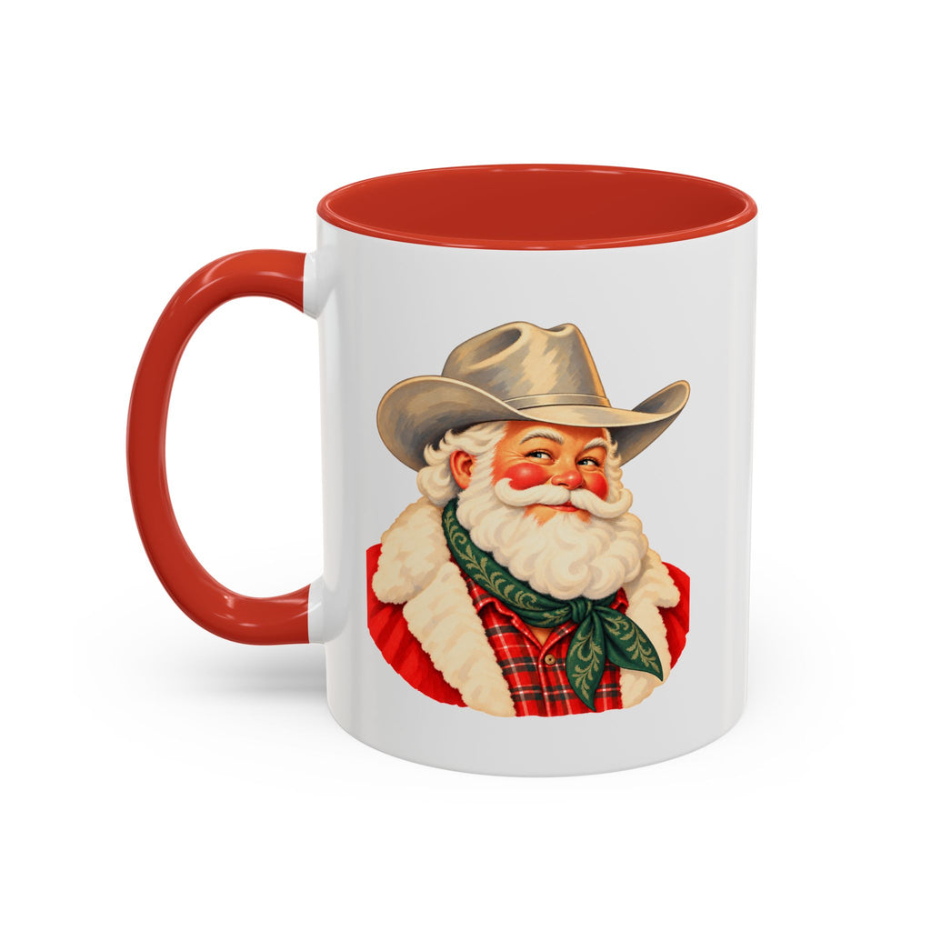 Cowboy Santa Christmas Coffee Mug