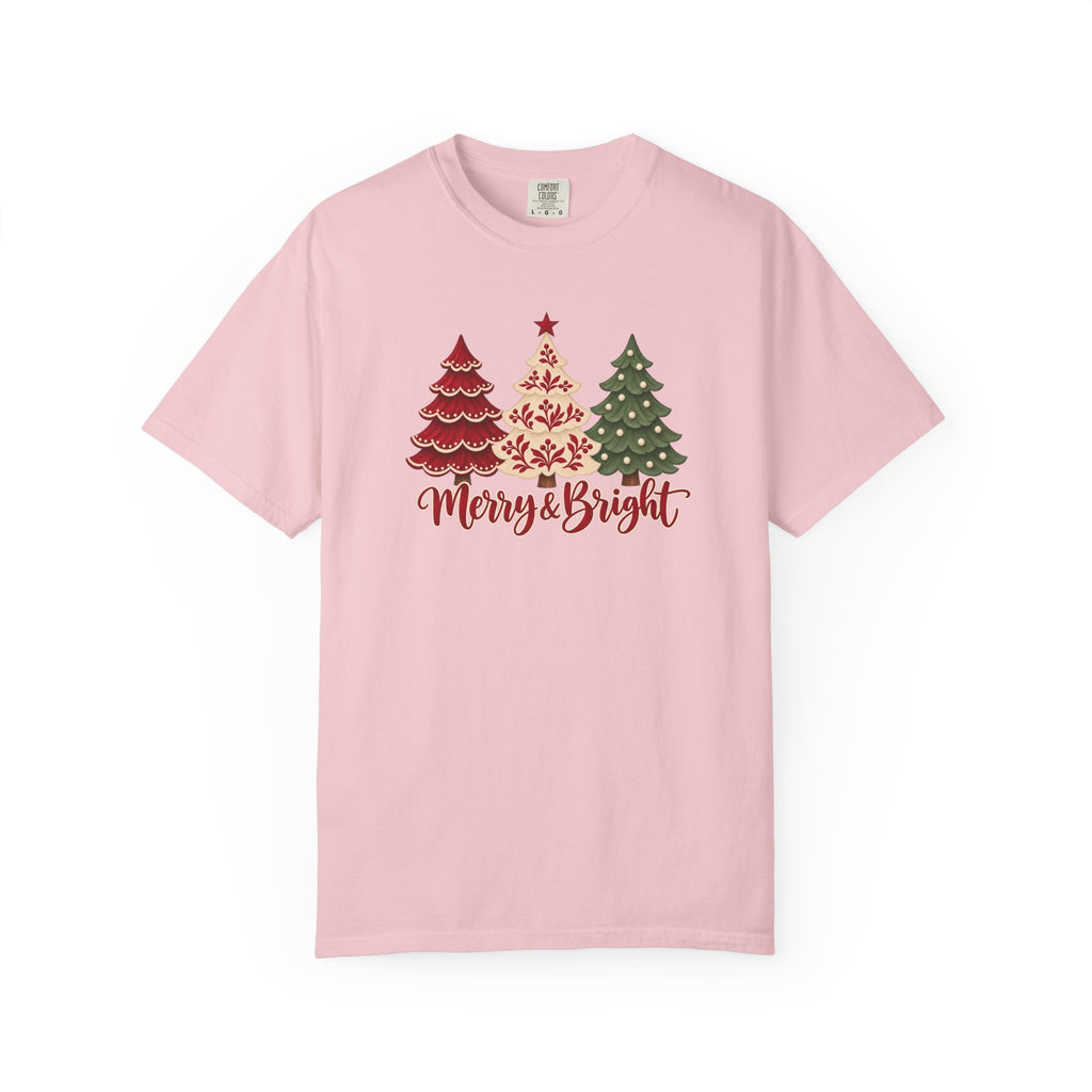 Merry & Bright Christmas Tree T-Shirt