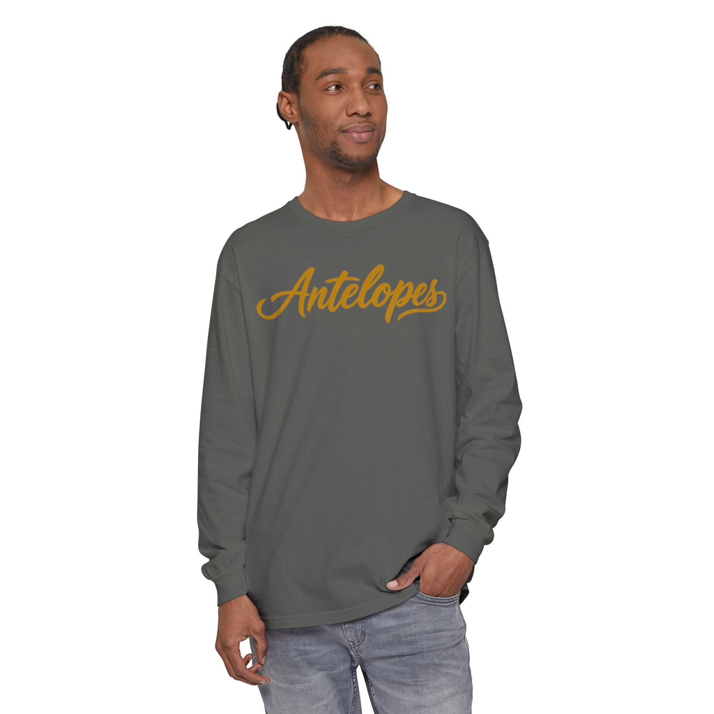 Antelopes Long Sleeve T-Shirt – Post-High-School Mascot Spirit Wear