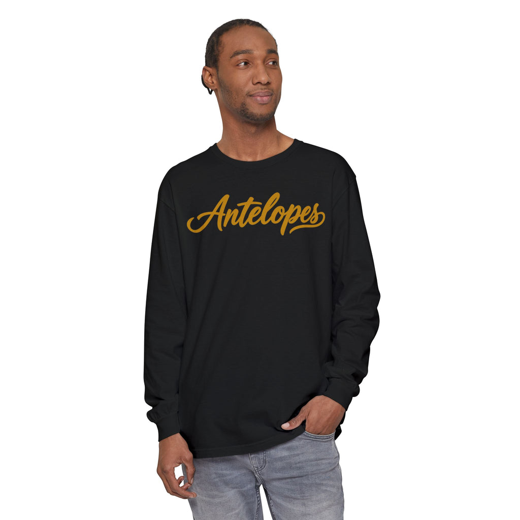 Antelopes Long Sleeve T-Shirt – Post-High-School Mascot Spirit Wear