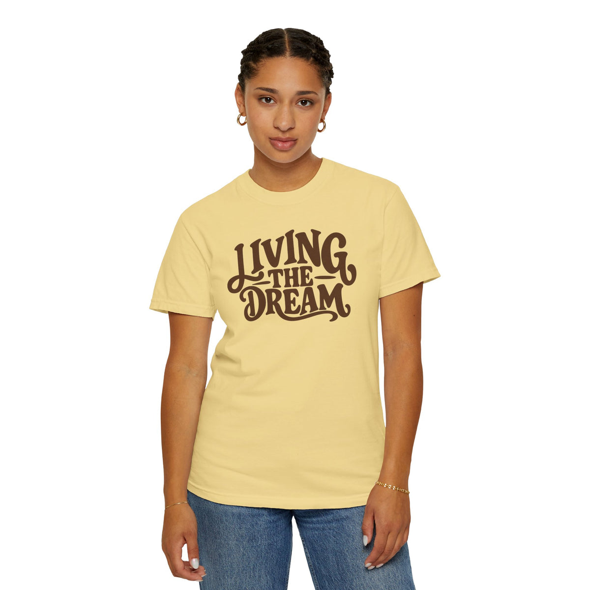 Living The Dream T-Shirt — Vintage Script Graphic Tee