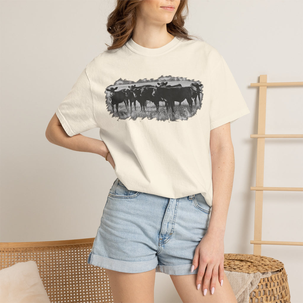 Cowboy Cattle Herd T-Shirt – Vintage Western Ranch Graphic Tee