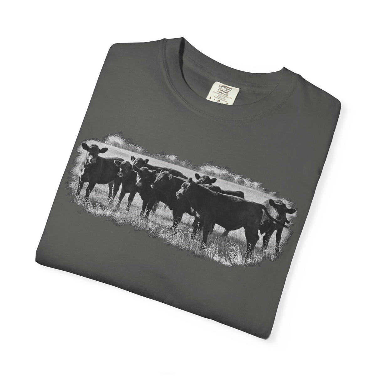 Cowboy Cattle Herd T-Shirt – Vintage Western Ranch Graphic Tee