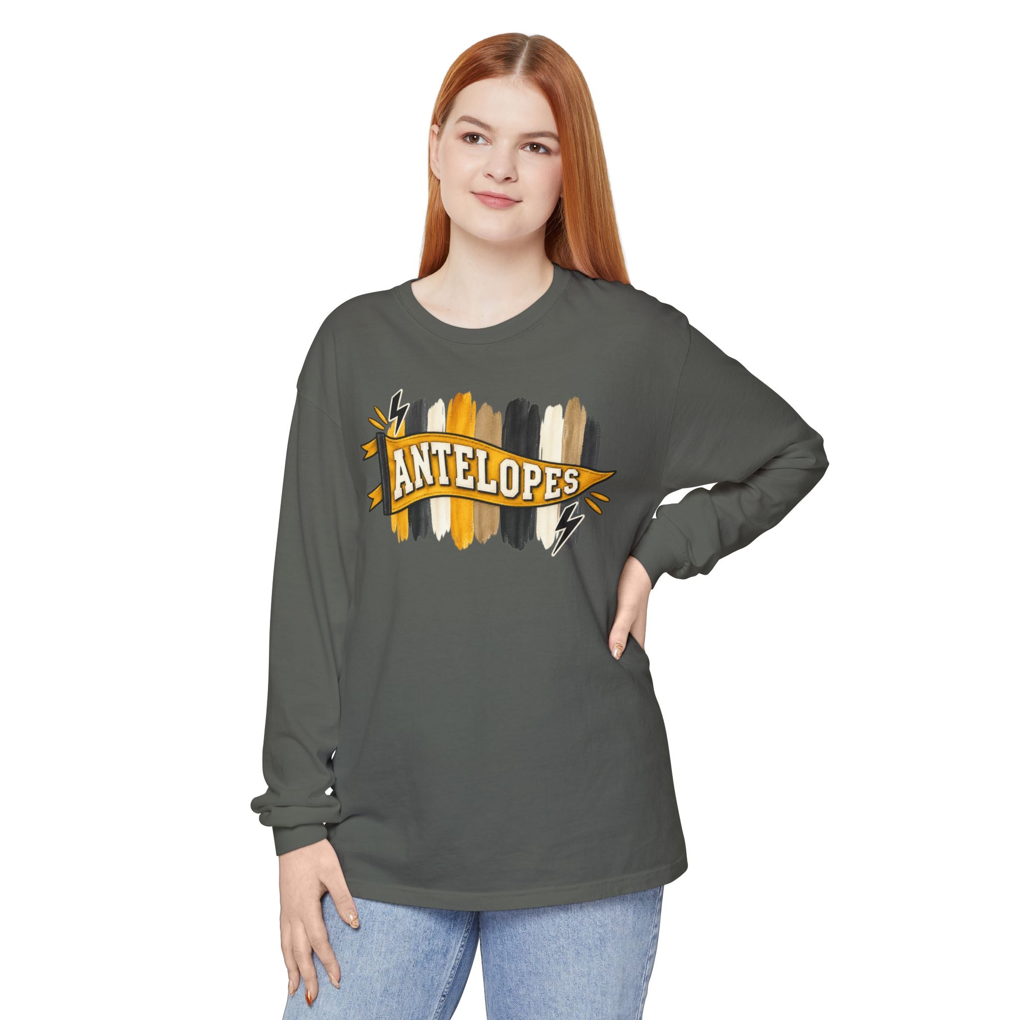 Antelopes Brushstroke Long Sleeve Tee