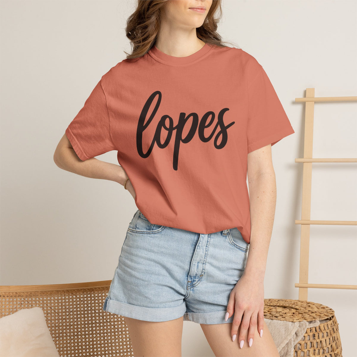 Lopes Script Tee — Personalized Name Graphic T-Shirt