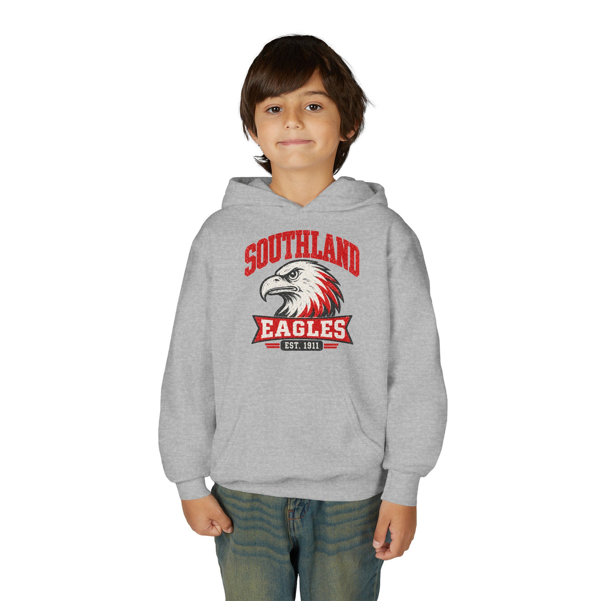 Southland Eagles Youth Hoodie — Vintage Eagle School Spirit Pullover