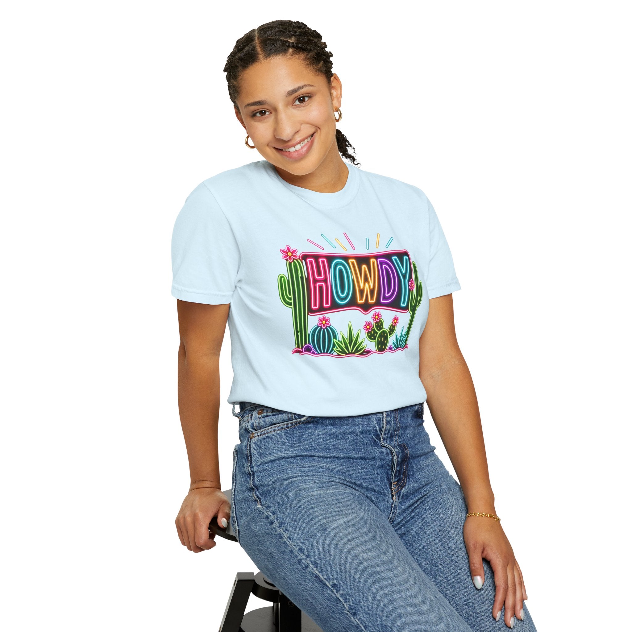 Neon Howdy Cactus T-Shirt