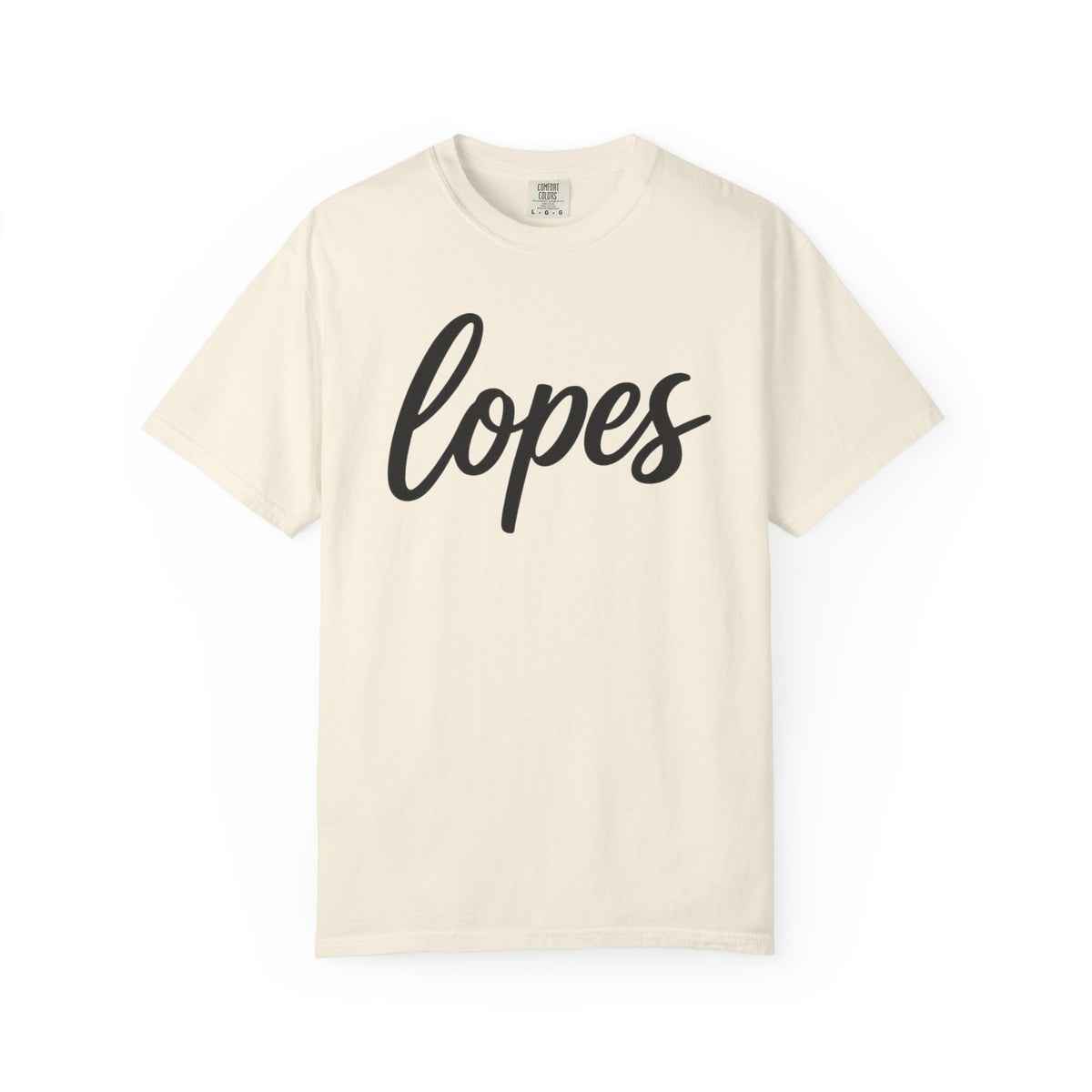 Lopes Script Tee — Personalized Name Graphic T-Shirt