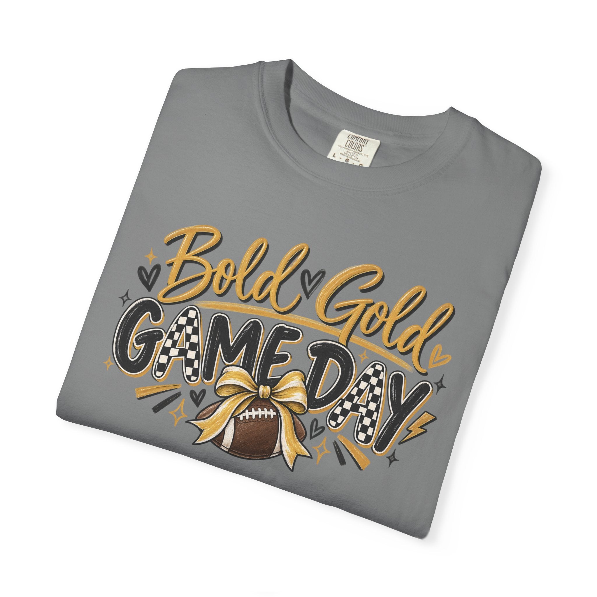 Gameday Football T-Shirt – "Bold & Gold" Team Spirit Tee