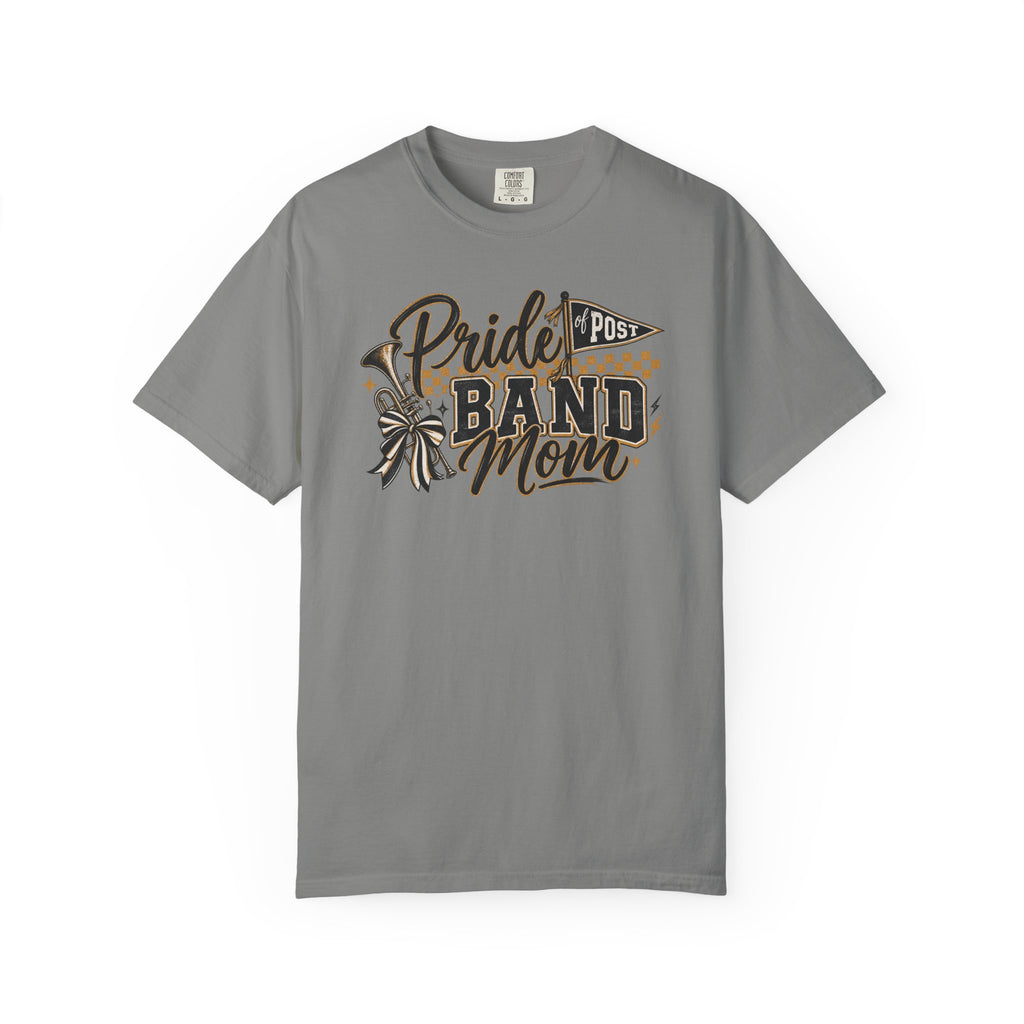 Band Mom T-Shirt — "Pride Post" Graphic Tee for Marching Band Parents