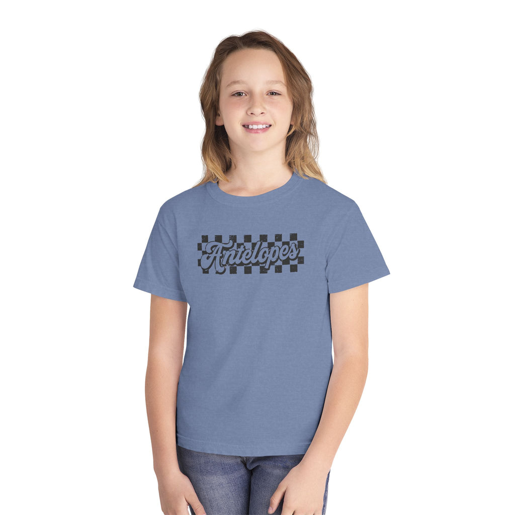 Antelopes Checkerboard Youth Tee