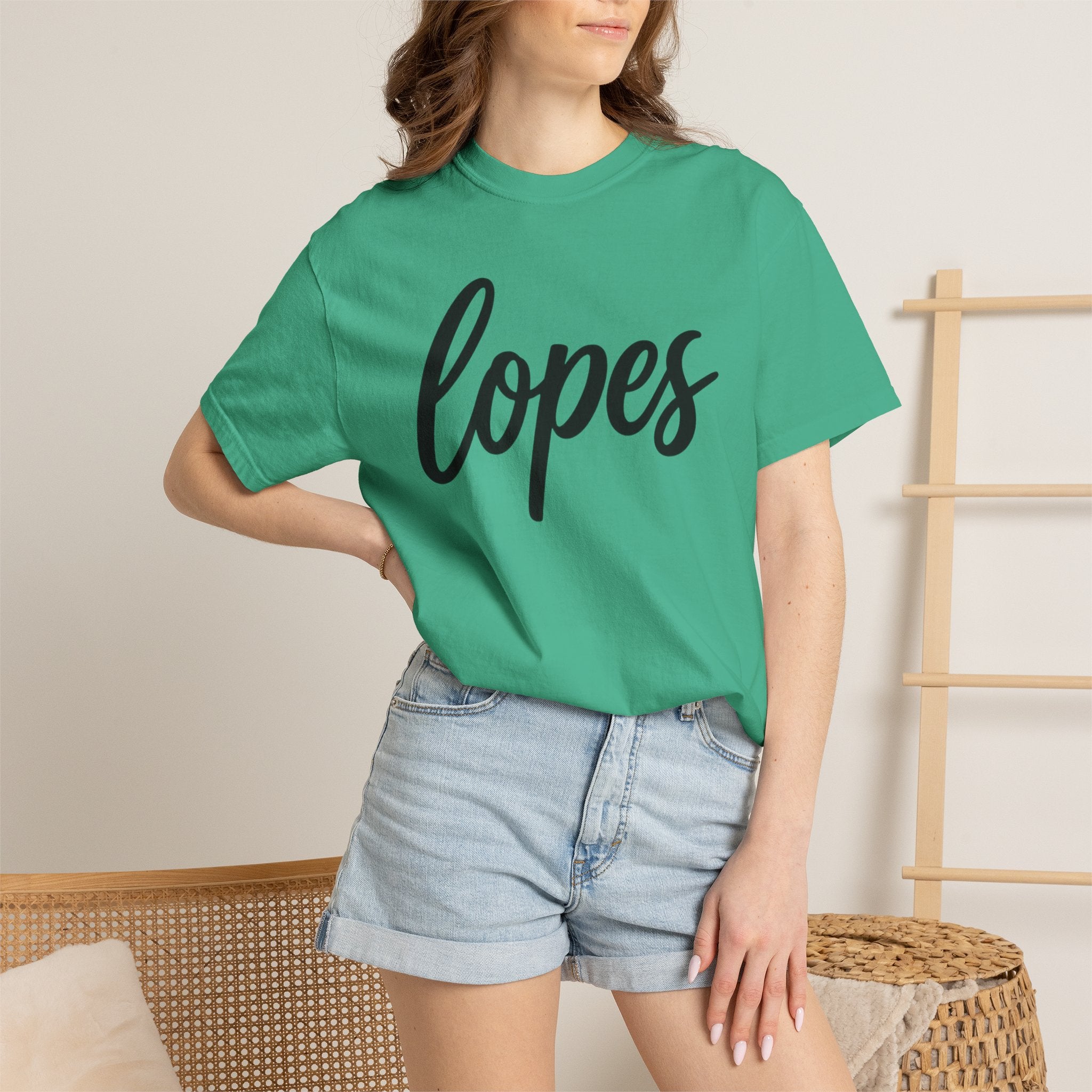 Lopes Script Tee — Personalized Name Graphic T-Shirt