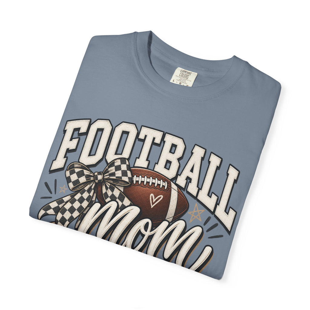 Football Mom T-Shirt — Vintage Garment-Dyed Sideline Tee