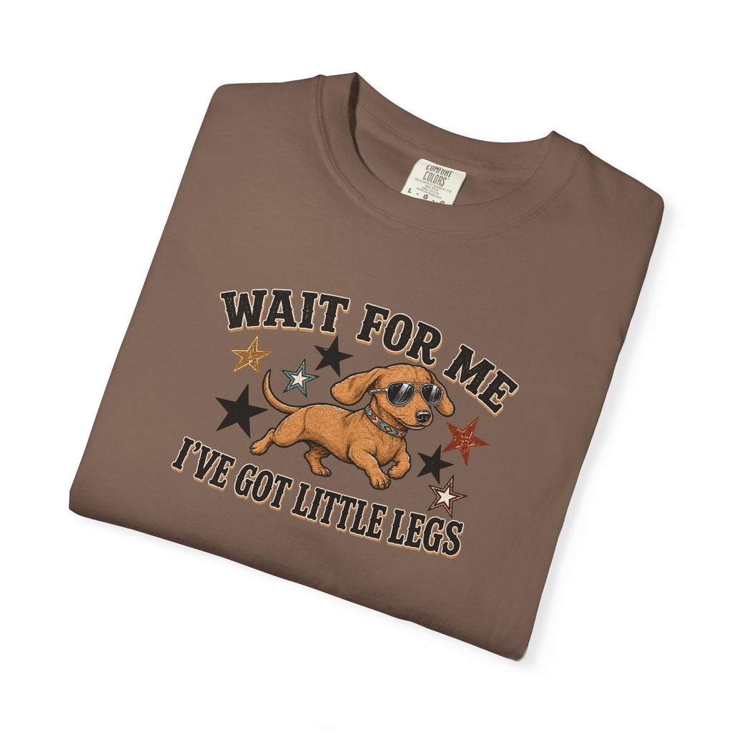 Wait For Me I've Got Little Legs T-Shirt — Cute Dachshund Retro Graphic Tee