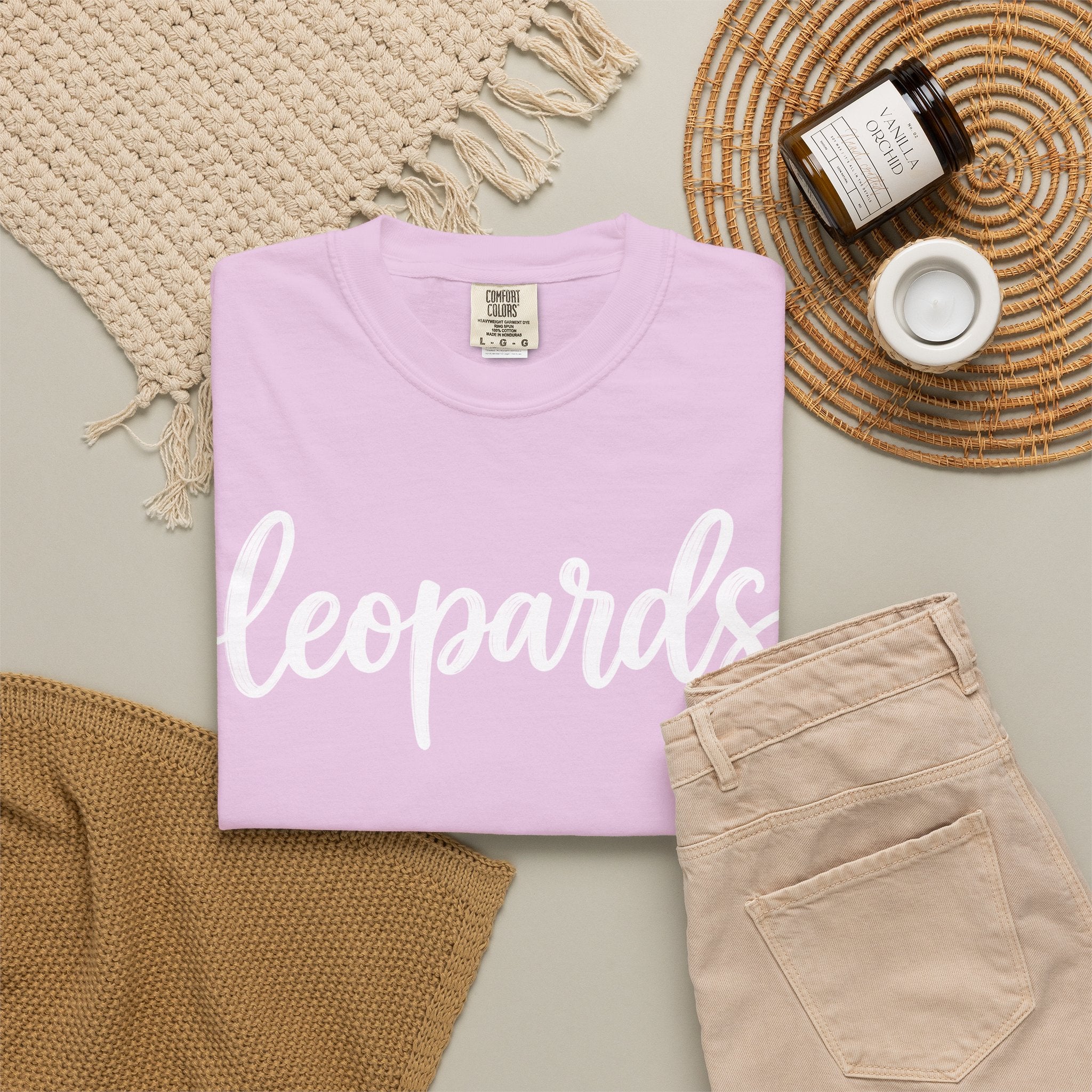 Leopards Script Tee — Retro Graphic T-Shirt