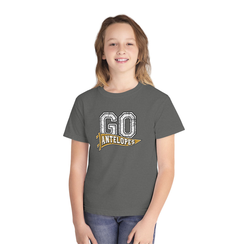 Go Antelopes Youth T-Shirt – Cheer Team Spirit Tee