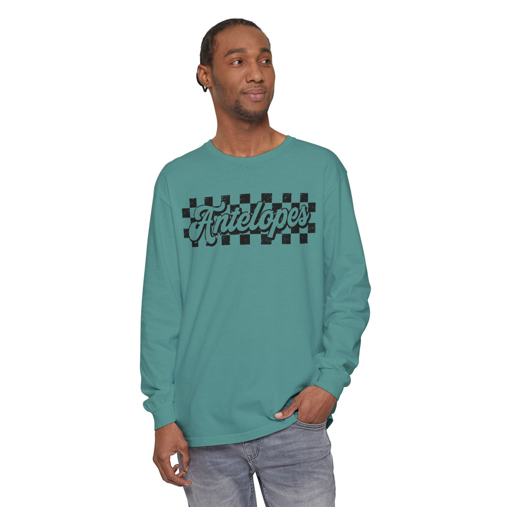 Antelopes Checkerboard Long Sleeve Tee