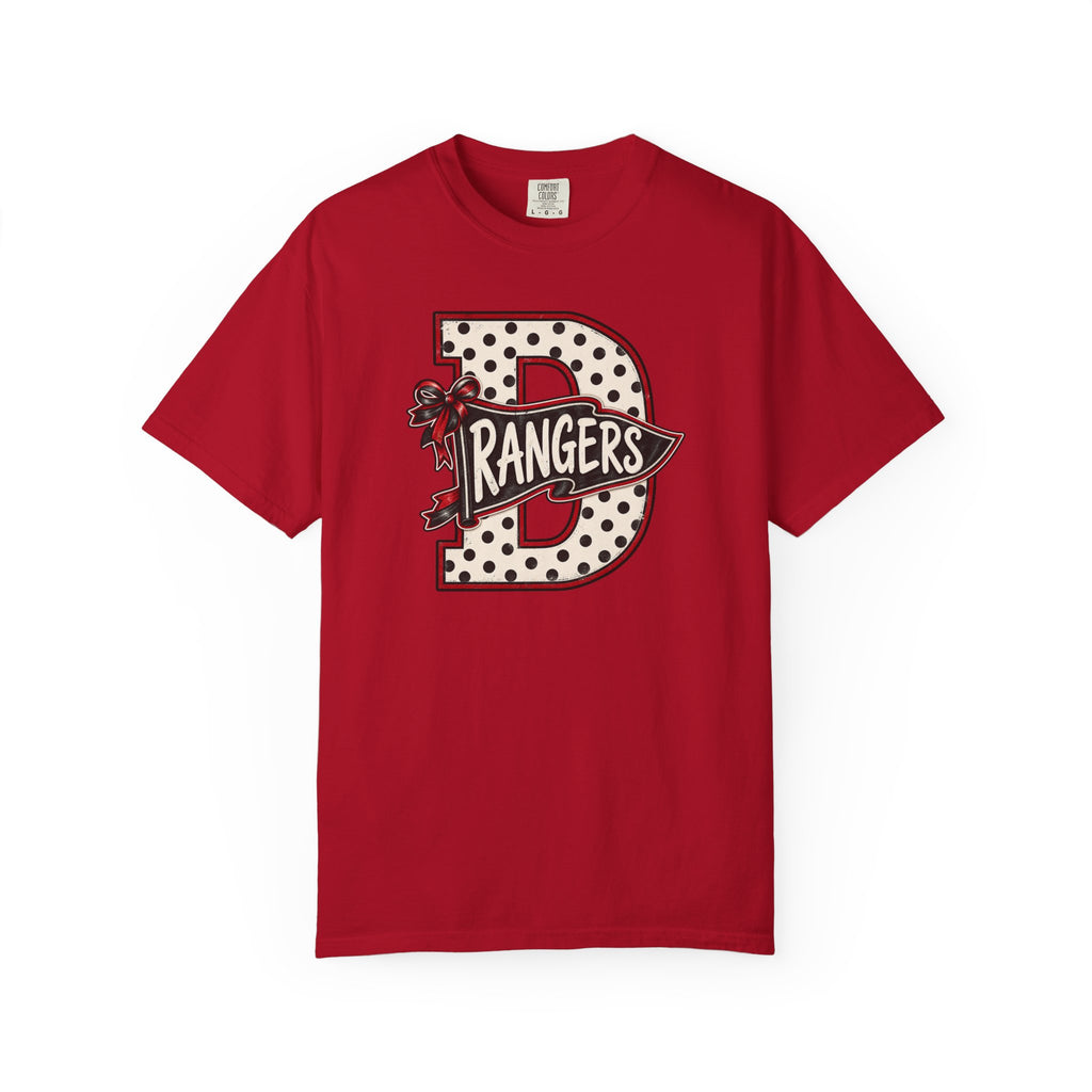Rangers Vintage Letter 'D' Graphic T-Shirt