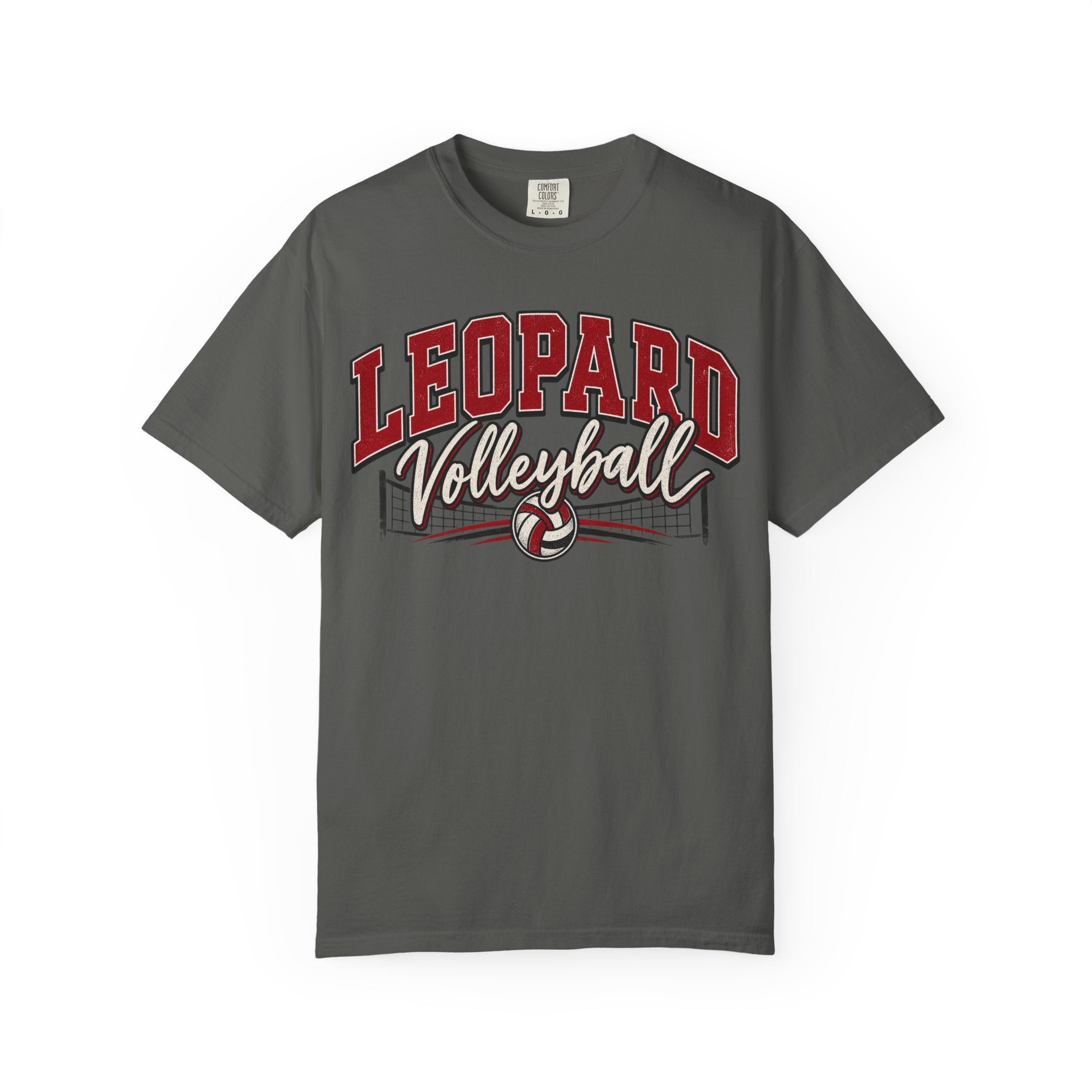 Leopard Volleyball Vintage Garment-Dyed T-Shirt