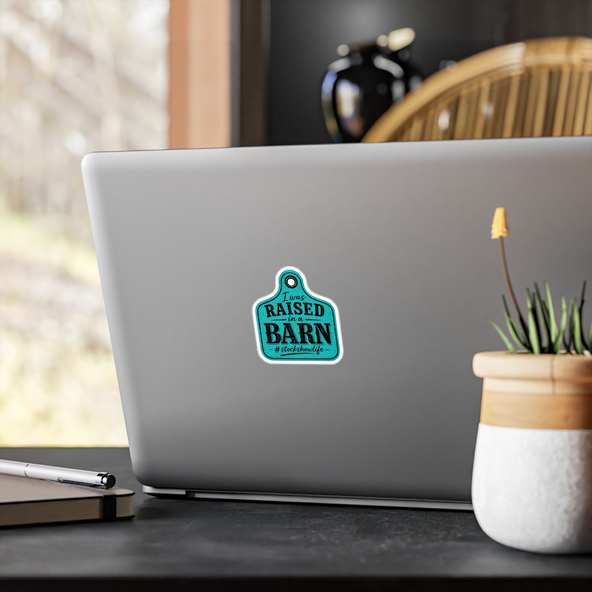 Raised in a Barn Vinyl Decal – 'I was RAISED in a BARN' Kiss-Cut Sticker for Farm & Stockshow Life