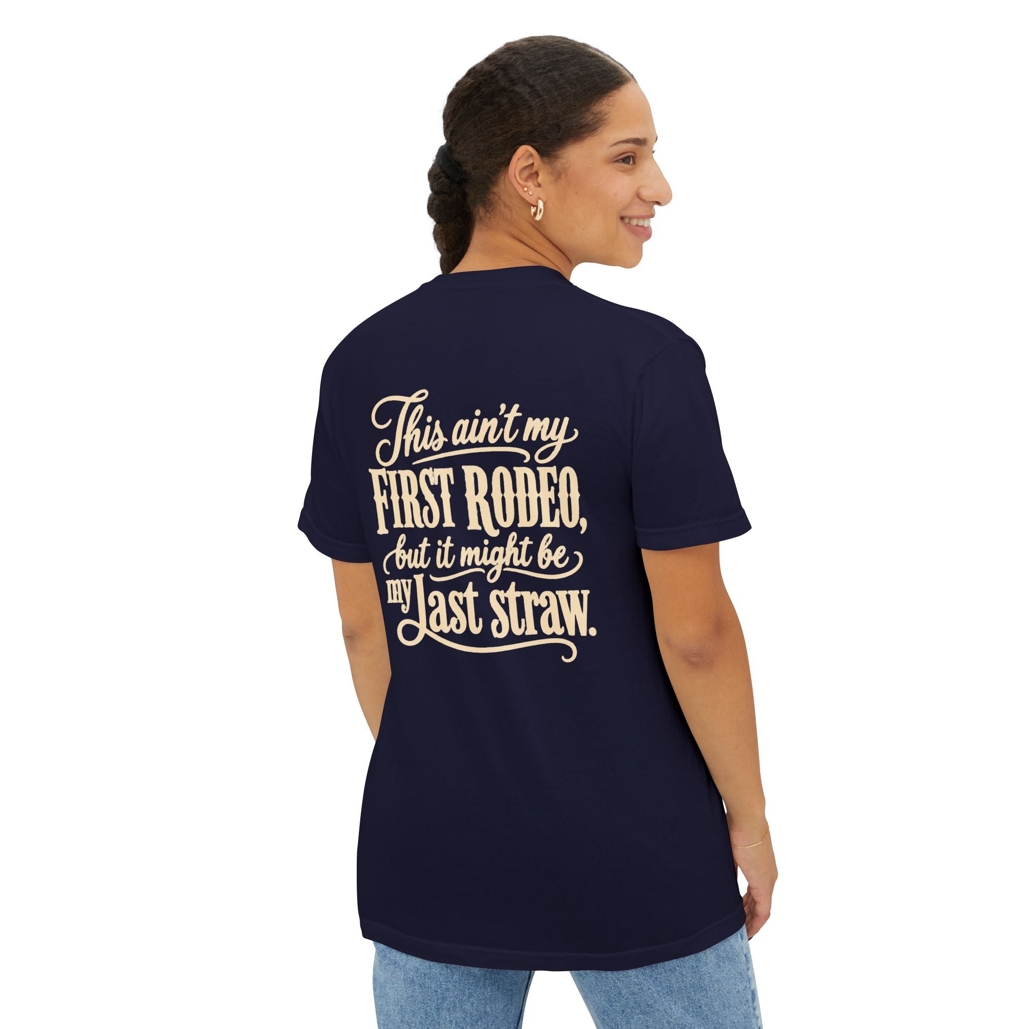 Pocket T-Shirt — "This Ain't My First Rodeo" Western Graphic Tee