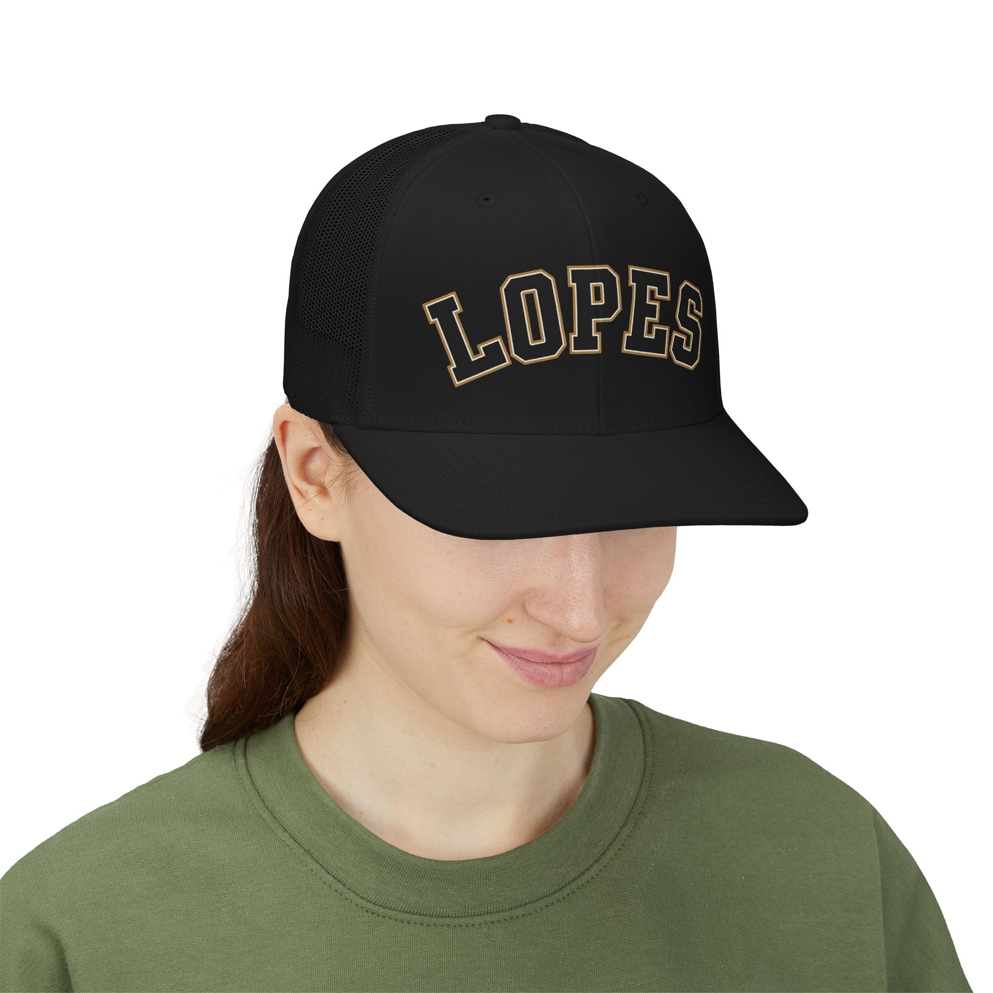 LOPES Trucker Cap — Embroidered Mesh Snapback Hat