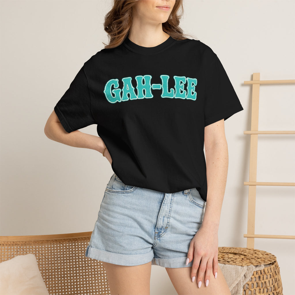 GAH-LEE Graphic T-Shirt — Funny Text Tee, Retro Collegiate Style