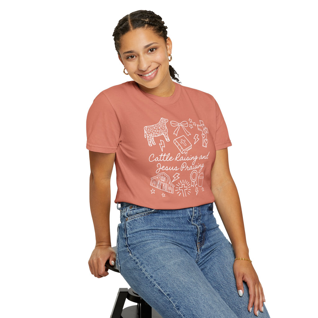 Cattle Raising and Jesus Praising T-Shirt