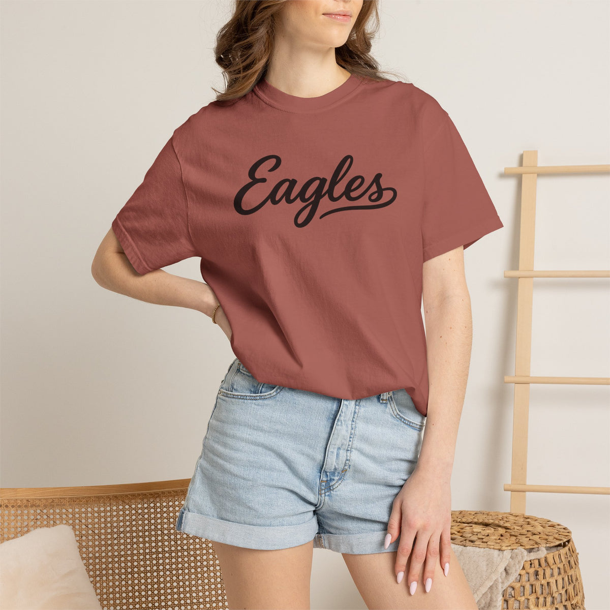 Eagles Script Tee — Vintage Athletic Logo T-Shirt