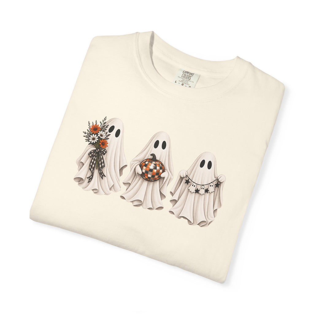 Ghost Trio Halloween T-Shirt — Cute Spooky Costume Candy Design