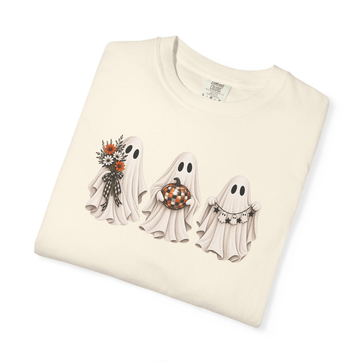 Ghost Trio Halloween T-Shirt — Cute Spooky Costume Candy Design
