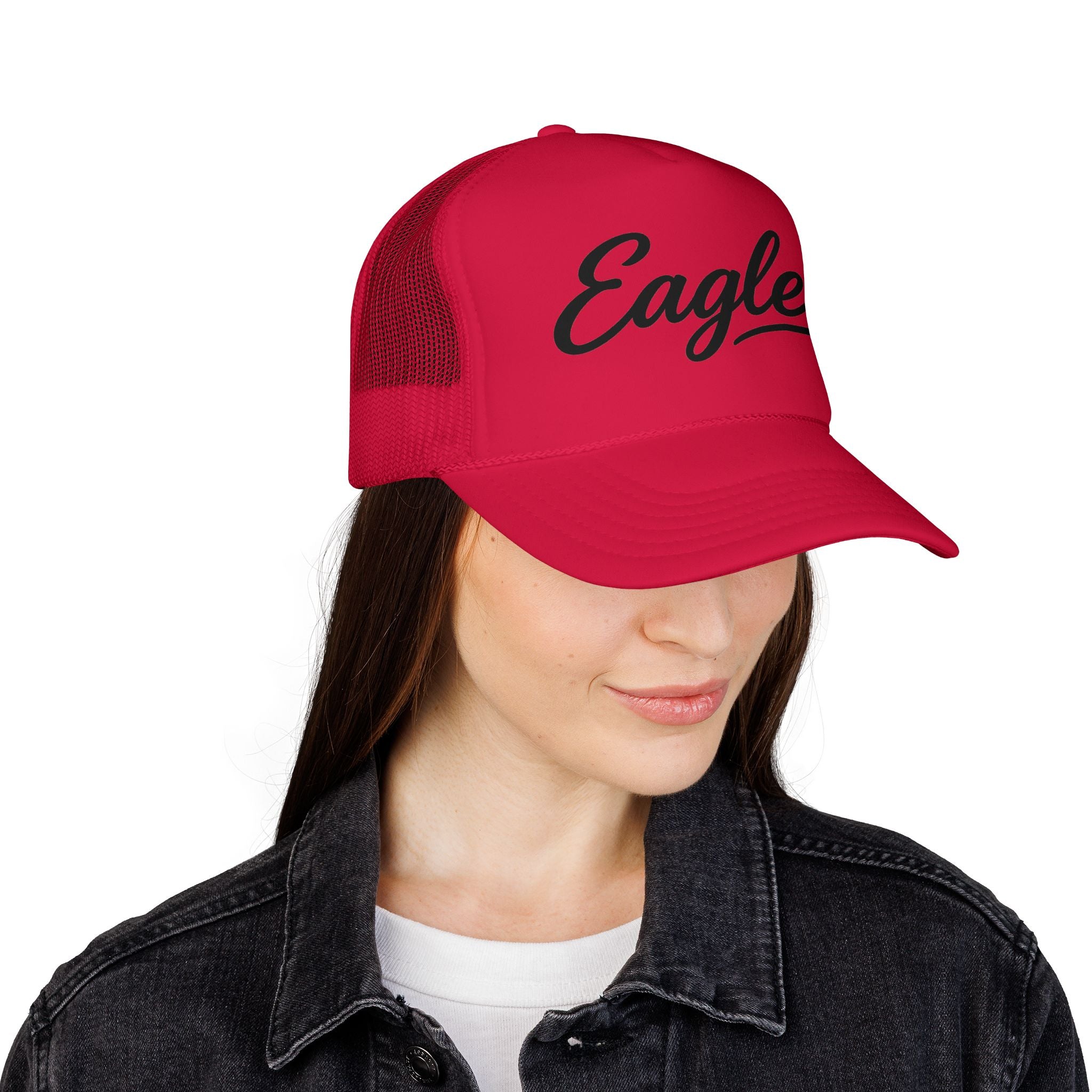 Eagles Script Foam Trucker Hat