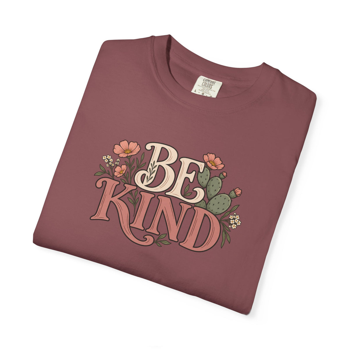 Be Kind Floral T-Shirt — Vintage Floral Graphic Tee