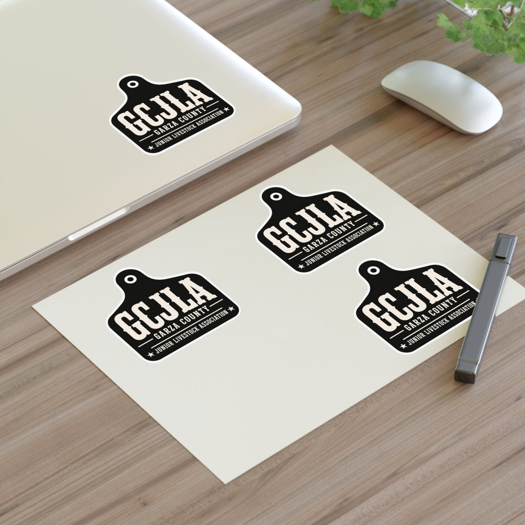 Sticker Sheet — GCJLA Garza County Junior Livestock Association Tag Design
