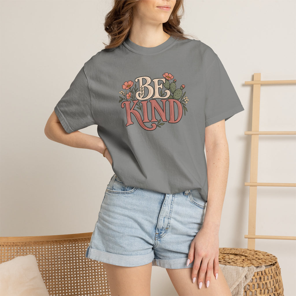 Be Kind Floral T-Shirt — Vintage Floral Graphic Tee