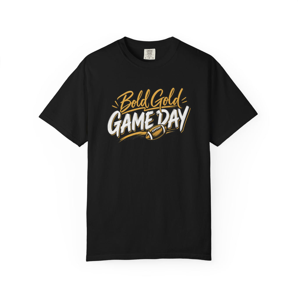 Bold Gold Gameday T-Shirt - Football Graphic Tee