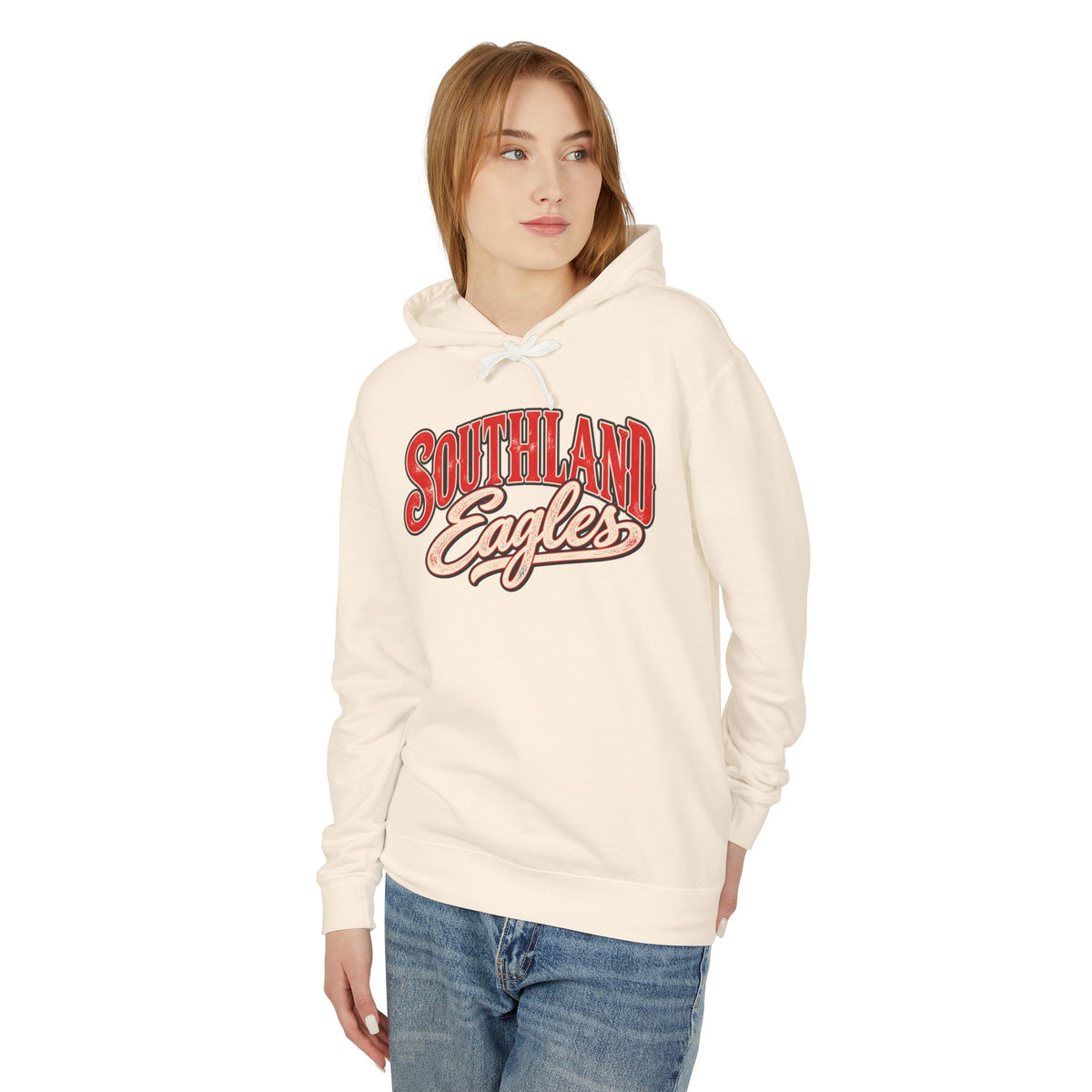 Southland Eagles Hoodie – Vintage Collegiate Lightweight Hooded Sweatshirt