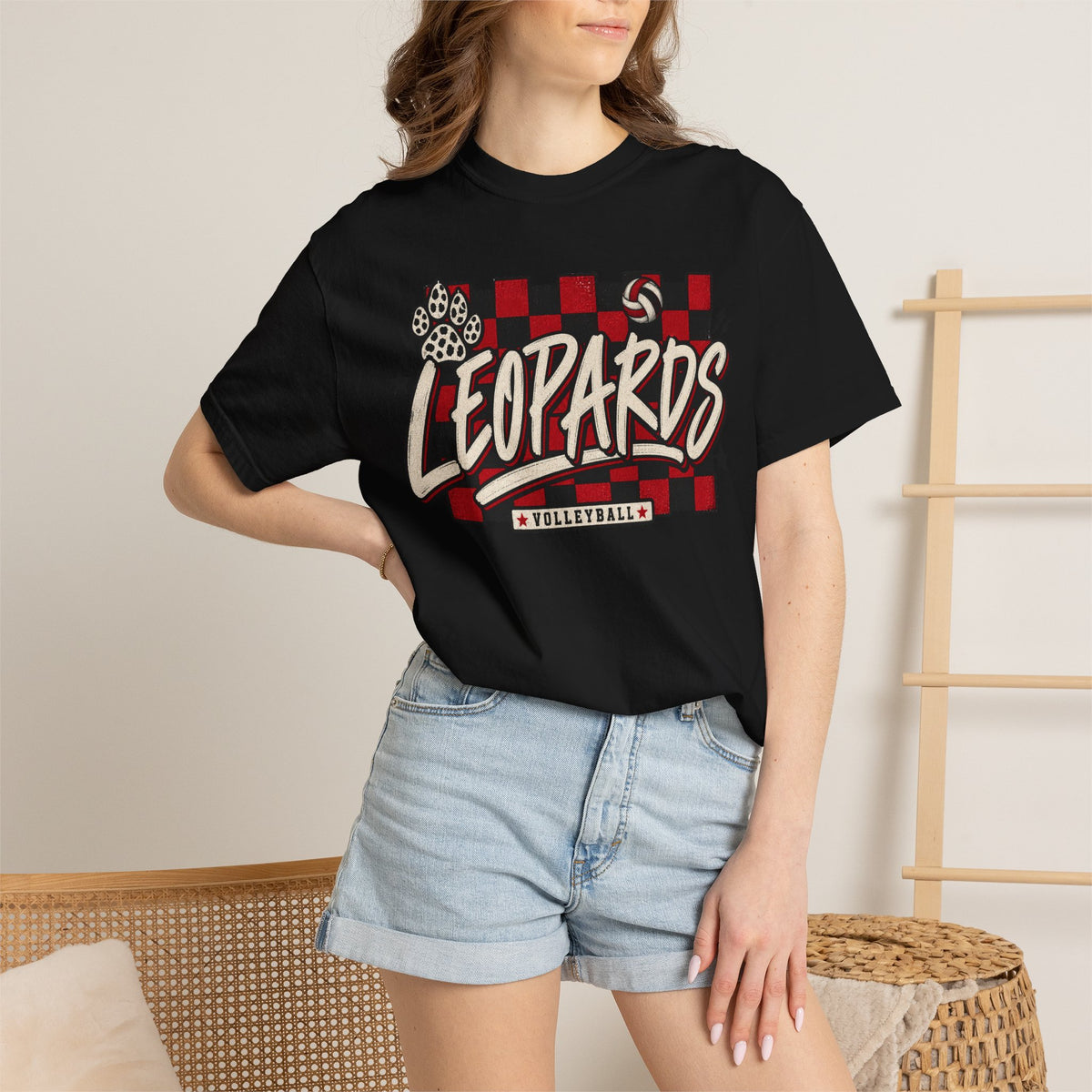 Leopards Volleyball Graphic T-Shirt