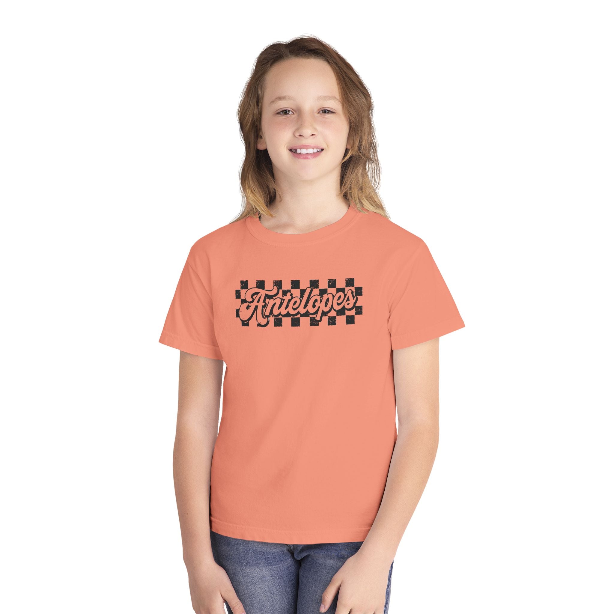 Antelopes Checkerboard Youth Tee